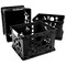 Storex Large Storage and Filing Crate with Comfort Handles, Black/White (Case of 3)